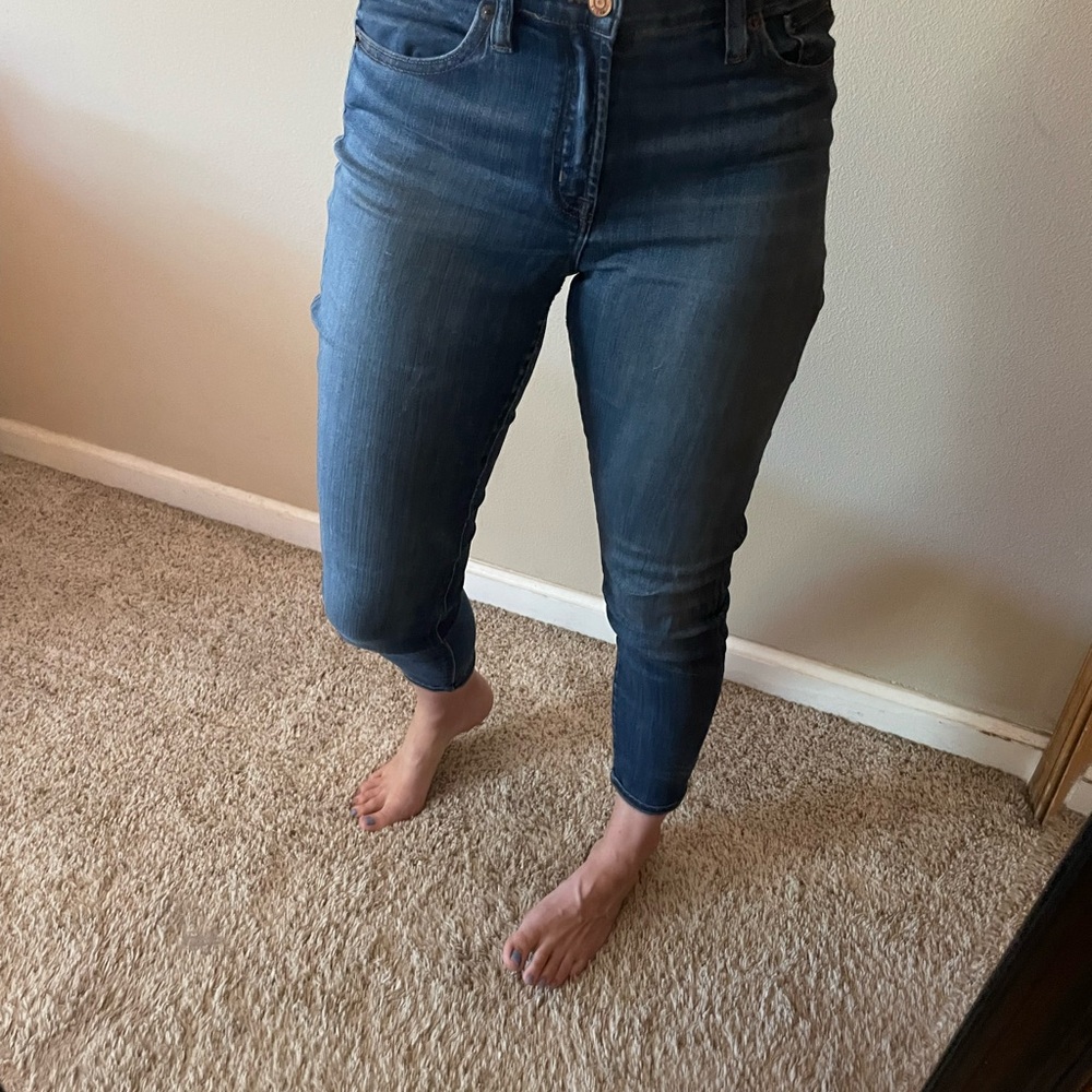 J. Crew Blue Ankle Cropped Jeans Slim Fit